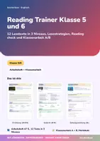 Vorschau - Unterrichtsreihen - Englisch Klasse 5 komplett | Grammatik, Irregular Verbs, Reading Trainer, London, Ferienheft | 10 Arbeitshefte + Klassenarbeiten | mit Lösungen - Seite 1