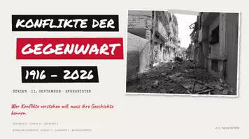 Vorschau - Unterrichtsreihen - Konflikte der Gegenwart – Foliensatz Geschichte Klasse 10 (PPTX + PDF, 130 Folien) | Geschichtsträchtig - Deckblatt
