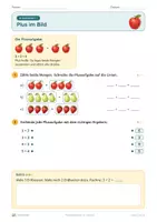 Vorschau - Unterrichtsreihen - Plusaufgaben bis 10 – Klasse 1 – Übungsheft - Seite 1