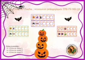 Aperçu - Apprentissages en autonomie - 🎃✨Kit GRATUIT - Les algorithmes d'Halloween- PS-MS-GS🎃✨ - Page de couverture