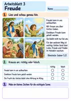 Vorschau - Arbeitsblätter - Die Frucht des Geistes | Religion Klasse 2 Arbeitsblätter | Evangelische Religionslehre | 10 Arbeitsblätter als PDF - Seite 3