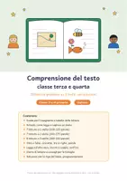 anteprima - Esercizi - Comprensione del testo classe terza e quarta: 20 letture - Pagina di copertina
