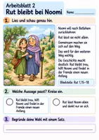 Vorschau - Arbeitsblätter - Rut – Treue und neuer Anfang | Religion Klasse 2 Arbeitsblätter | Evangelische Religionslehre | 10 Arbeitsblätter als PDF - Seite 2
