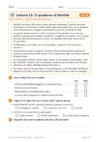 anteprima - Esercizi - Comprensione del testo classe terza e quarta gratis - Pagina 1
