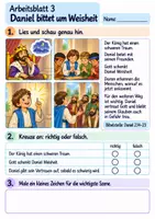 Vorschau - Arbeitsblätter - Daniel vertraut Gott | Religion Klasse 2 Arbeitsblätter | Evangelische Religionslehre | 10 Arbeitsblätter als PDF - Seite 3