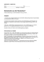Vorschau - Klassenarbeiten - Klausur Weimarer Republik: Ebert & Novemberrevolution 1918/19 | Oberstufe + EWH (Word) - Seite 1