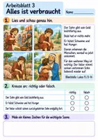 Vorschau - Arbeitsblätter - Der verlorene Sohn | Religion Klasse 2 Arbeitsblätter | Evangelische Religionslehre | 10 Arbeitsblätter als PDF - Seite 3