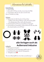 Vorschau - Mal- und Bastelvorlagen - Fensterbilder mit Transparentpapier basteln - Suncatcher Winter - Kunst Winter Grundschule - Kunst Klasse 2, Kunst Klasse 3 - Seite 1