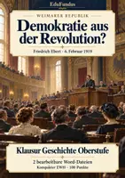 Vorschau - Klassenarbeiten - Klausur Weimarer Republik: Ebert & Novemberrevolution 1918/19 | Oberstufe + EWH (Word) - Deckblatt