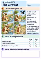 Vorschau - Arbeitsblätter - Elia – Gott sorgt für ihn | Religion Klasse 2 Arbeitsblätter | Evangelische Religionslehre | 10 Arbeitsblätter als PDF - Seite 3