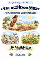 Vorschau - Arbeitsblätter - Jesus erzählt vom Sämann | Religion Klasse 2 Arbeitsblätter | Evangelische Religionslehre | 10 Arbeitsblätter als PDF - Deckblatt