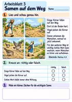 Vorschau - Arbeitsblätter - Jesus erzählt vom Sämann | Religion Klasse 2 Arbeitsblätter | Evangelische Religionslehre | 10 Arbeitsblätter als PDF - Seite 3