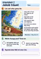 Vorschau - Arbeitsblätter - Jakob – Gott begleitet ihn | Religion Klasse 2 Arbeitsblätter | Evangelische Religionslehre | 10 Arbeitsblätter als PDF - Seite 2