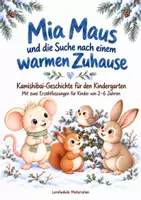Vorschau - Bildkarten - ❄️Winter-Kamishibai für Kinder von 2–6 Jahren – Mia Maus und die Suche nach einem warmen Zuhause - Deckblatt