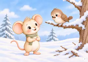 Vorschau - Bildkarten - ❄️Kamishibai & Klanggeschichte mit Mia Maus – Ein warmes Zuhause | Kindergarten, 2–6 Jahre - Seite 3