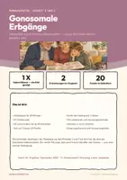 Vorschau - Stundenentwürfe - Gonosomale Erbgänge – Humangenetik Q-Phase - Seite 1
