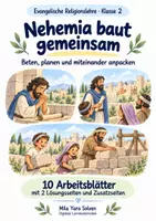 Vorschau - Arbeitsblätter - Nehemia baut gemeinsam | Religion Klasse 2 Arbeitsblätter | Evangelische Religionslehre | 10 Arbeitsblätter als PDF - Deckblatt