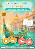 Vorschau - Arbeitsblätter - Meine venezianische Maske: Bastelvorlagen - Deckblatt