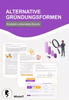 Vorschau - Stundenentwürfe - Alternative Gründungsformen - Komplett vorbereitete Stunde - BWL - Deckblatt