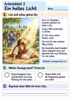 Vorschau - Arbeitsblätter - Paulus begegnet Jesus | Religion Klasse 2 Arbeitsblätter | Evangelische Religionslehre | 10 Arbeitsblätter als PDF - Seite 2