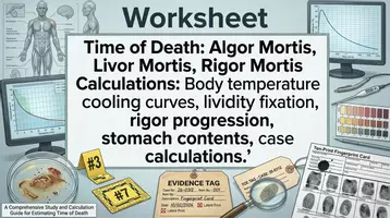 Voorbeeld - Time of Death Algor Mortis, Livor Mortis, Rigor Mortis Calculations - Voorblad
