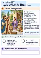Vorschau - Arbeitsblätter - Paulus und Silas – Gott gibt Mut | Religion Klasse 2 Arbeitsblätter | Evangelische Religionslehre | 10 Arbeitsblätter als PDF - Seite 2
