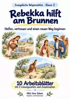 Vorschau - Arbeitsblätter - Rebekka hilft am Brunnen | Religion Klasse 2 Arbeitsblätter | Evangelische Religionslehre | 10 Arbeitsblätter als PDF - Deckblatt