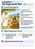 Vorschau - Arbeitsblätter - Gideon bekommt Mut | Religion Klasse 2 Arbeitsblätter | Evangelische Religionslehre | 10 Arbeitsblätter als PDF - Seite 2