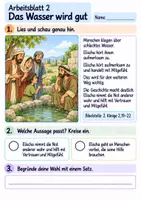 Vorschau - Arbeitsblätter - Elischa hilft Menschen | Religion Klasse 2 Arbeitsblätter | Evangelische Religionslehre | 10 Arbeitsblätter als PDF - Seite 2