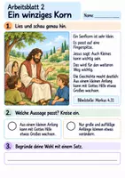 Vorschau - Arbeitsblätter - Jesus erzählt vom Senfkorn | Religion Klasse 2 Arbeitsblätter | Evangelische Religionslehre | 10 Arbeitsblätter als PDF - Seite 2