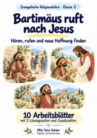 Vorschau - Arbeitsblätter - Bartimäus ruft nach Jesus | Religion Klasse 2 Arbeitsblätter | Evangelische Religionslehre | 10 Arbeitsblätter als PDF - Deckblatt