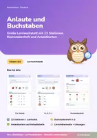 Vorschau - Arbeitsblätter - Anlaute und Buchstaben | Lernwerkstatt + Buchstabenheft + Lernzielkontrolle | Anlauttabelle, Vokale, A–Z | Deutsch Klasse 1/2 | mit Lösungen - Seite 1