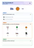 Vorschau - Arbeitsblätter - Anlaute und Buchstaben | Lernwerkstatt + Buchstabenheft + Lernzielkontrolle | Anlauttabelle, Vokale, A–Z | Deutsch Klasse 1/2 | mit Lösungen - Seite 3