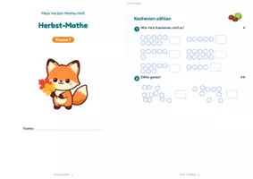 Vorschau - Arbeitsblätter - Herbst-Miniheft Mathe Klasse 1 – Zählen, Zerlegen, Plus und Minus bis 20, differenziert mit Lösungen - Seite 3