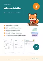 Vorschau - Arbeitsblätter - Winter-Miniheft Mathe Klasse 3 – Zahlenraum 1000, Einmaleins, Geld, differenziert mit Lösungen - Deckblatt