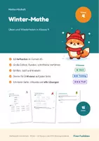 Vorschau - Arbeitsblätter - Winter-Minihefte Mathe Klasse 1–4 im Paket – Advent und Weihnachten, differenziert mit Lösungen - Seite 1