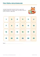 Vorschau - Spiele - Mathe-Adventskalender Klasse 3/4 – 24 Knobelaufgaben und Rätsel mit Lösungen, differenziert - Seite 3