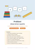 anteprima - Esercizi - Problemi classe terza e quarta: 4 operazioni, euro e misure - Pagina di copertina