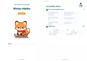 Vorschau - Arbeitsblätter - Winter-Miniheft Mathe Klasse 1 – Zählen, Zerlegen, Plus und Minus bis 20, differenziert mit Lösungen - Seite 3