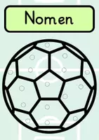 Vorschau - Stationenlernen - Wortarten zuordnen mit Fußball-Begriffen / NOMEN, VERBEN, ADJEKTIVE - Seite 1