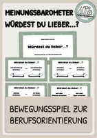 Vorschau - Spiele - Meinungsbarometer „Würdest du lieber …?“ – Bewegungsspiel zur Berufsorientierung - Deckblatt