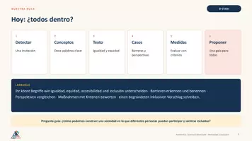 Vorschau - Stundenentwürfe - Diversidad e inclusión | Spanisch Oberstufe | Teilhabe, Chancengleichheit & Zugehörigkeit | 90 Min - Seite 2
