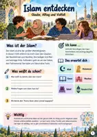 Vorschau - Stundenentwürfe - Islam entdecken – Allah, Muhammad, Koran, Moschee, Ramadan & Feste - Deckblatt