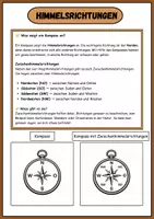 Vorschau - Arbeitsblätter - Himmelsrichtungen / Kompass - Nord - Ost - Süd - West - Seite 3