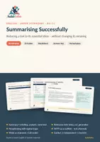 Vorschau - Stundenentwürfe - Summarising Successfully | English Upper Secondary | Main Ideas, Paraphrasing & Concise Writing | 90 Min - Deckblatt