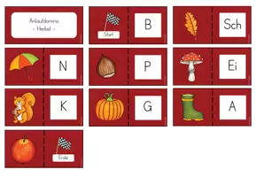 Vorschau - Spiele - Anlautdomino für den Herbst (Klasse 1) - Seite 3