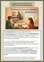 Vorschau - Arbeitsblätter - 2.Weltkrieg - Nationalsozialismus - Plakatanalyse - Deckblatt
