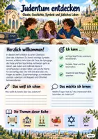 Vorschau - Stundenentwürfe - Judentum entdecken – Tora, Synagoge, Schabbat, Feste & jüdisches Leben - Deckblatt