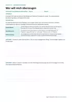 Vorschau - Unterrichtsreihen - Wer will mich überzeugen? | Politik und Medienbildung · Klasse 9/10 | Arbeitsheft mit Lösungen und Lehrkraftteil - Seite 1