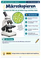 Vorschau - Stundenentwürfe - Mikroskopieren lernen – Aufbau, Bedienung, Präparate & Mikroskop-Führerschein | Natur und Technik Klasse 5 - Deckblatt
